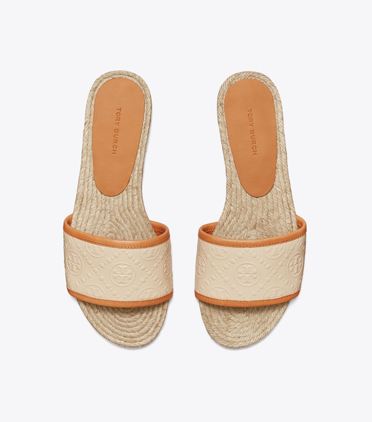 tory burch t monogram espadrille slide