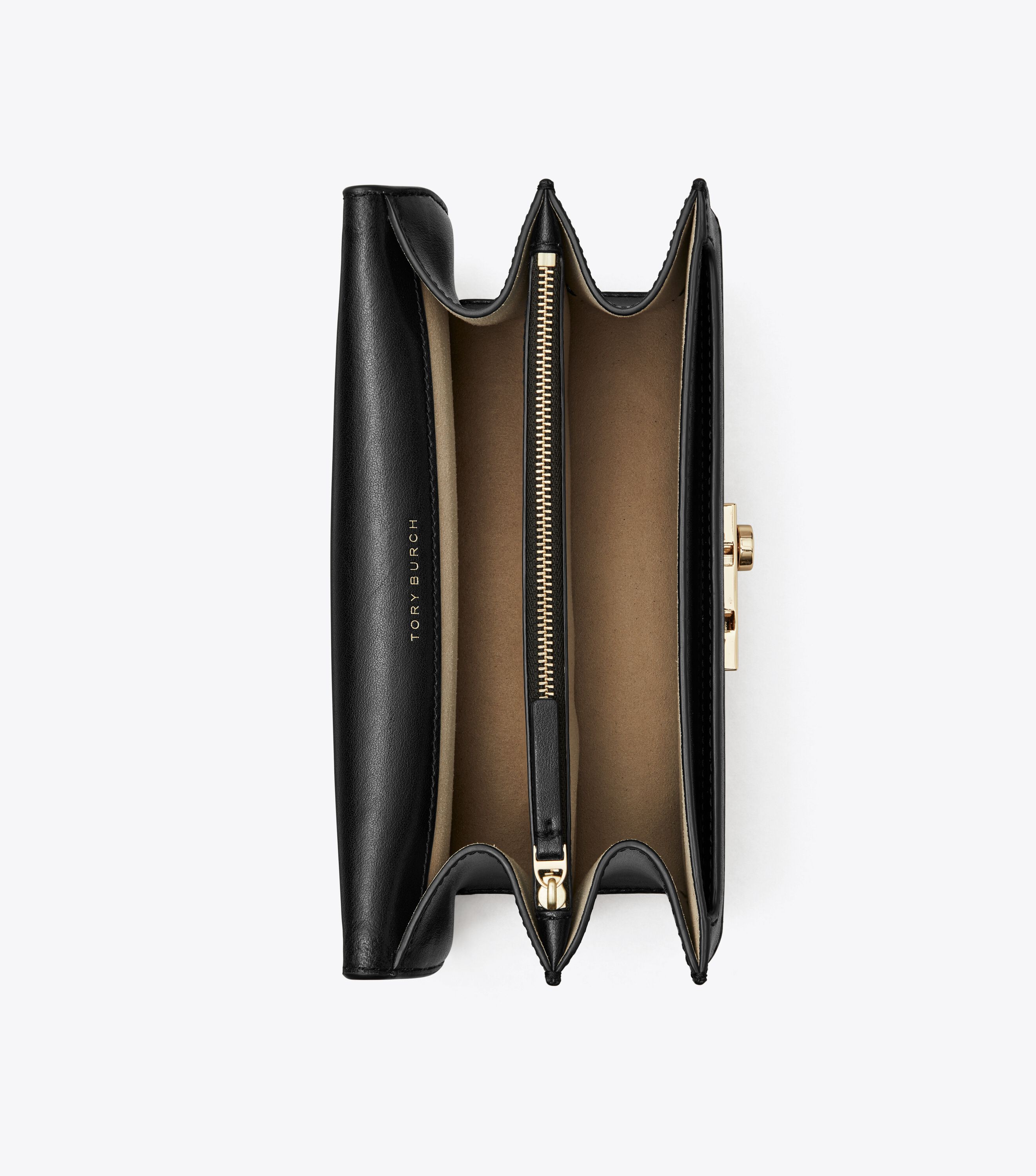 【関税&送料込】Tory Burch Leather And T Monogram Fabric Wal Navy blue `T Monogram` clutch Tory Burch - Vitkac Canada