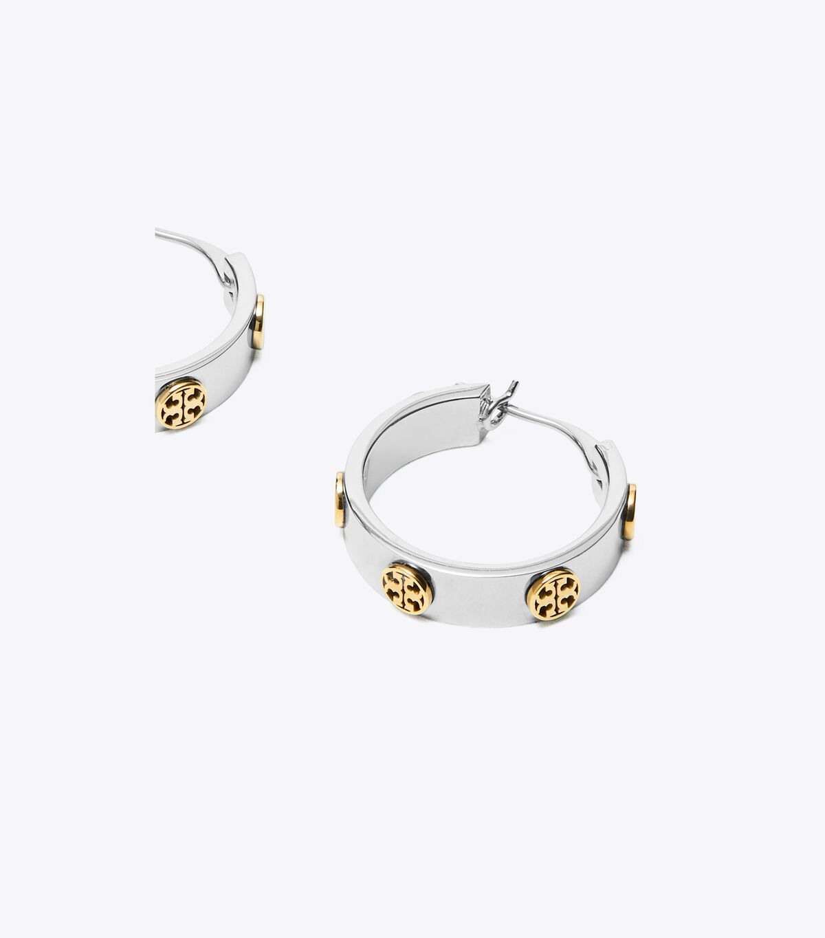 tory burch small miller stud huggie earring