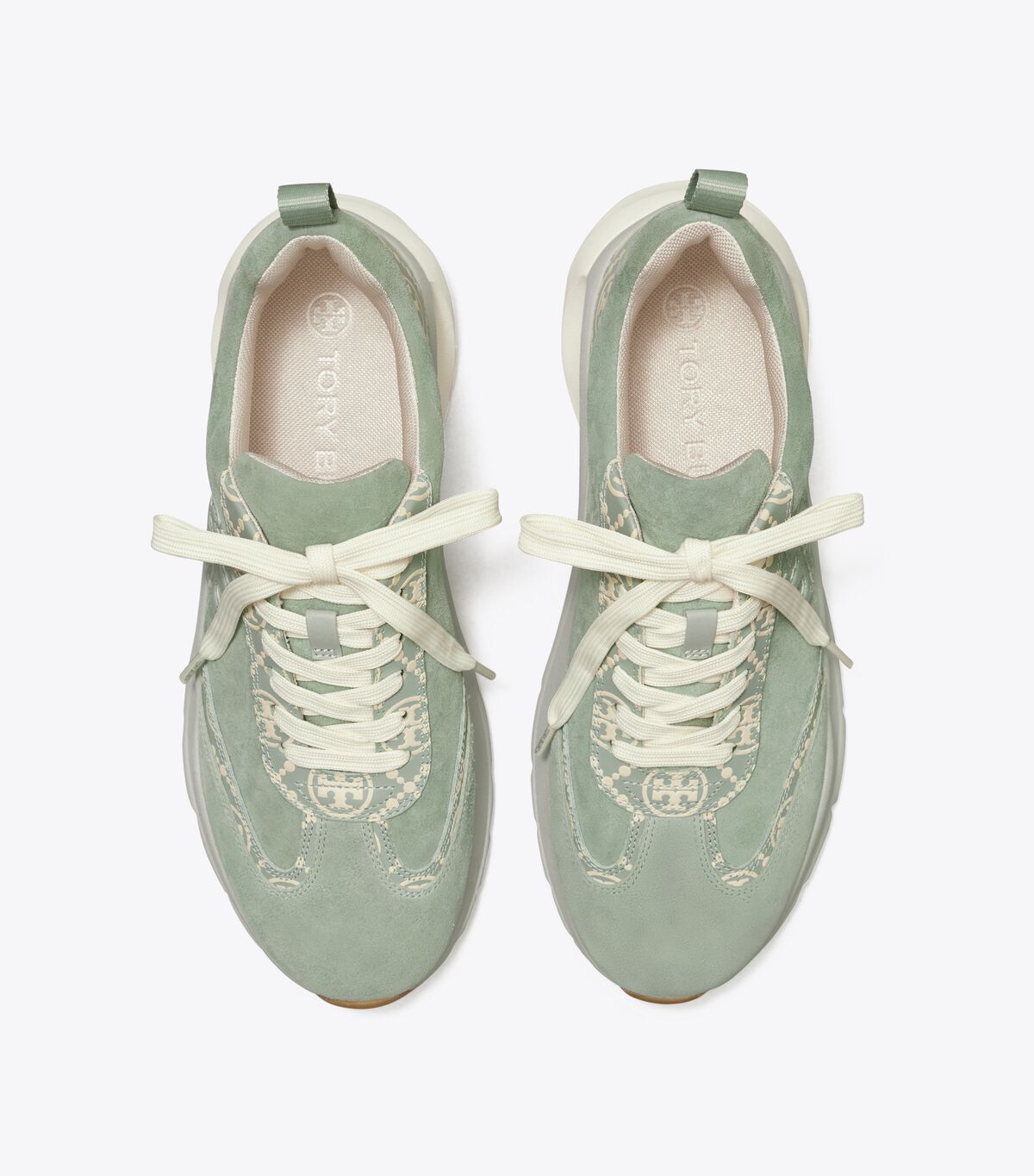 tory burch t monogram good luck trainer
