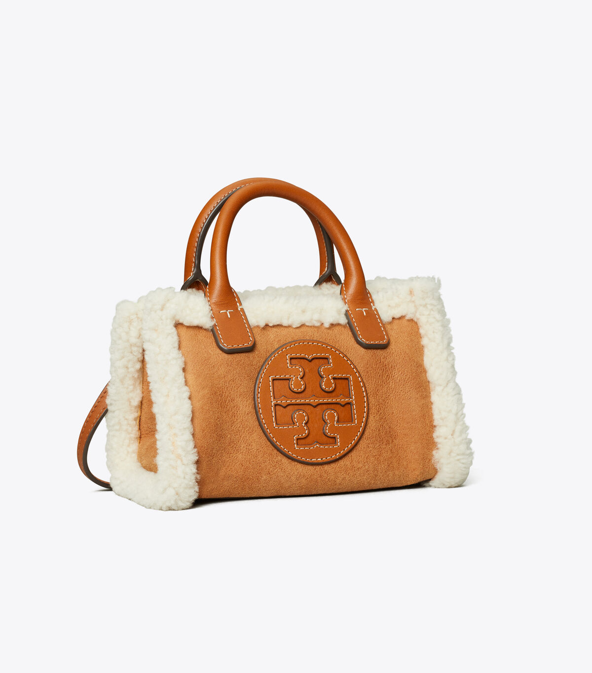 Ella Shearling Micro Tote Bag