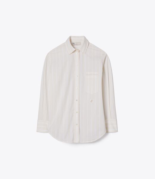 Striped Cotton Shirt tory burch striped cotton shirt