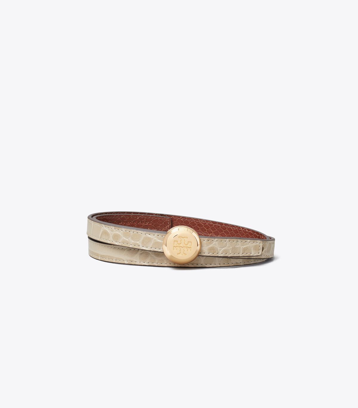 Romy Croc-Embossed Reversible Belt tory burch romy croc embossed reversible belt