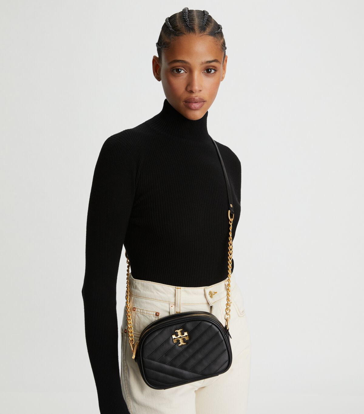 tory burch kira chevron small camera bag