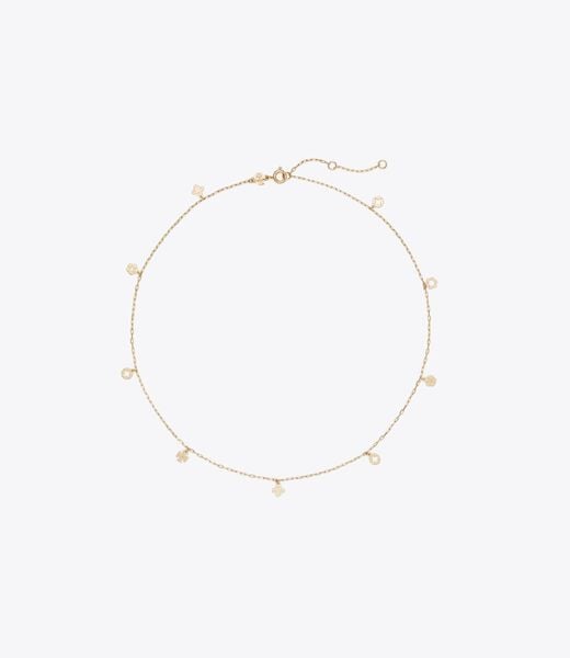 Forget Me Not Charm Necklace tory burch forget me not charm necklace