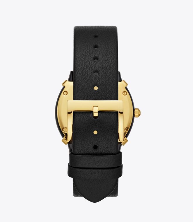 Blake Watch, Black Leather/Gold, 35 MM