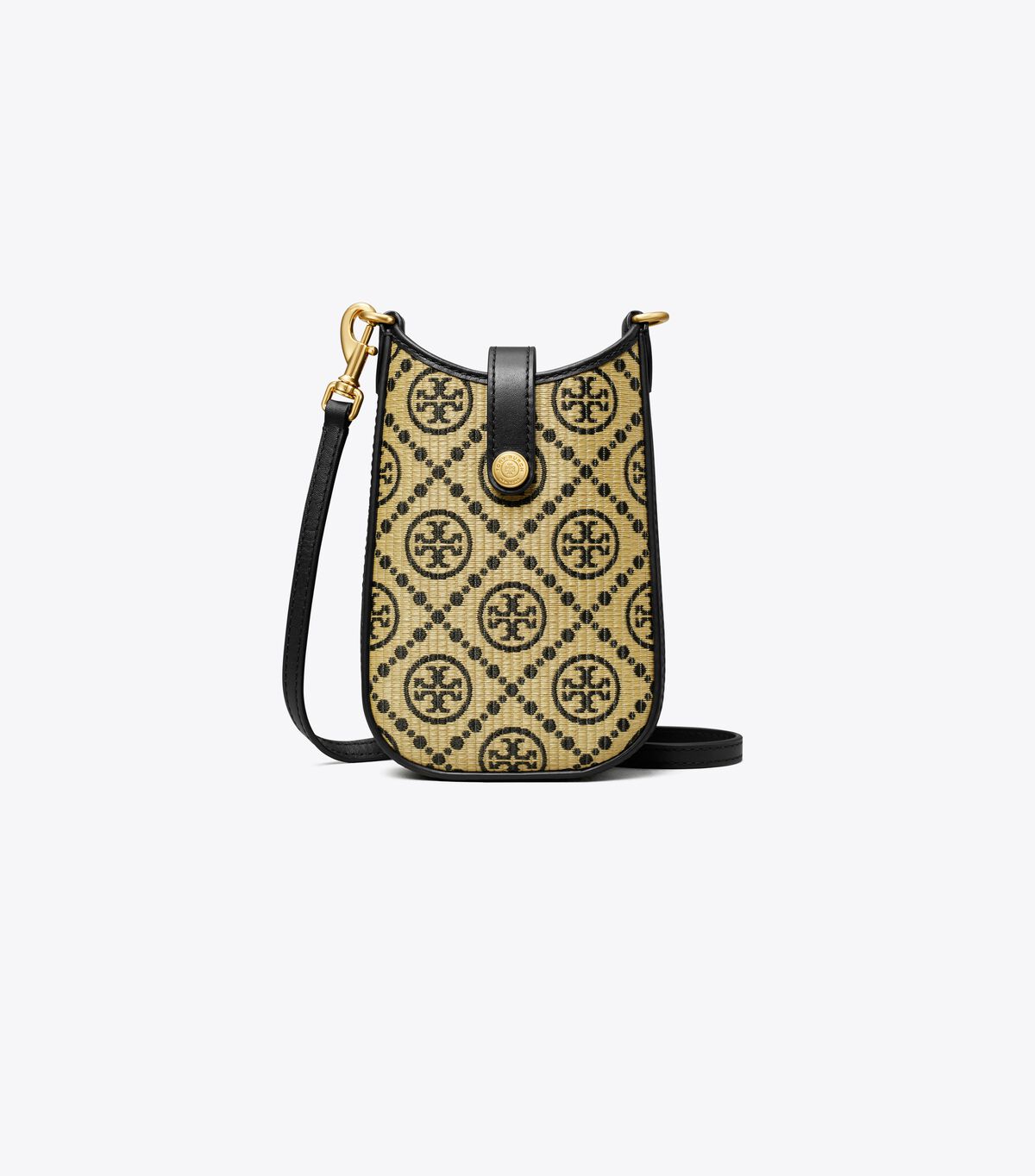 tory burch t monogram raffia phone crossbody