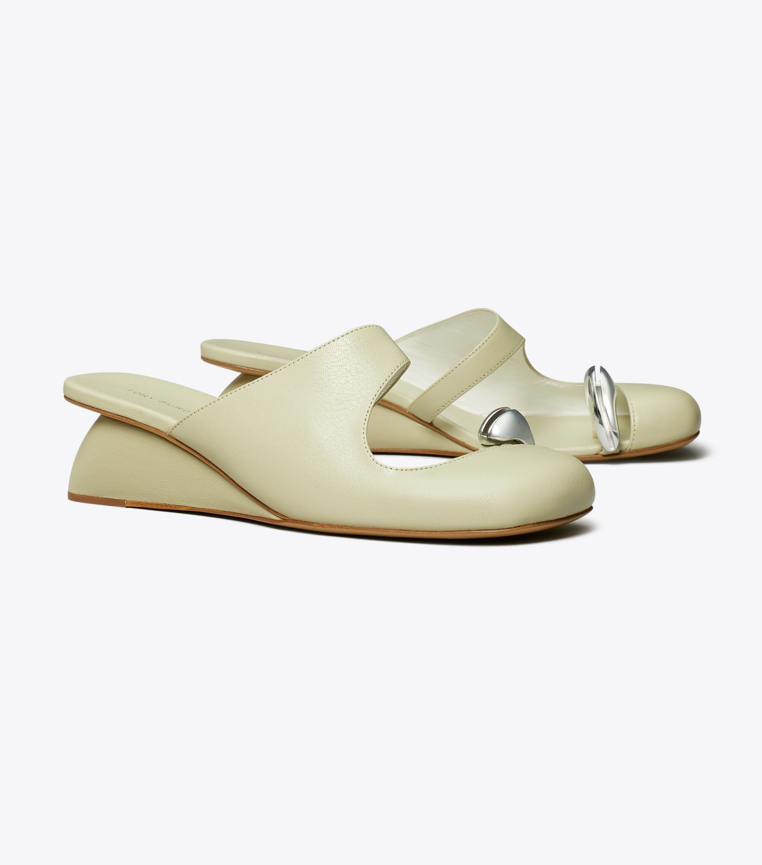 Tory burch white mules online