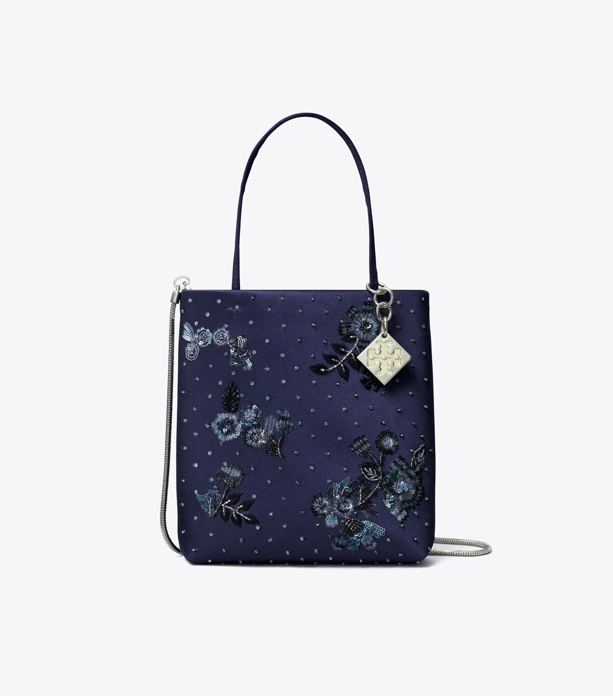 tory burch midnight embellished mini tote