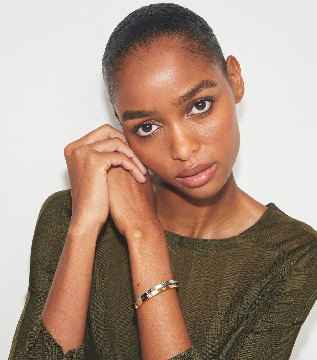 tory burch thin miller stud cuff