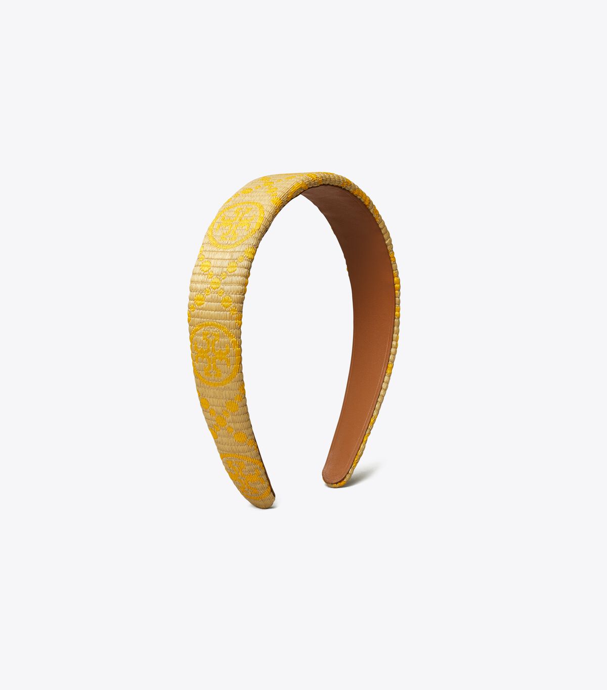T Monogram Raffia Headband