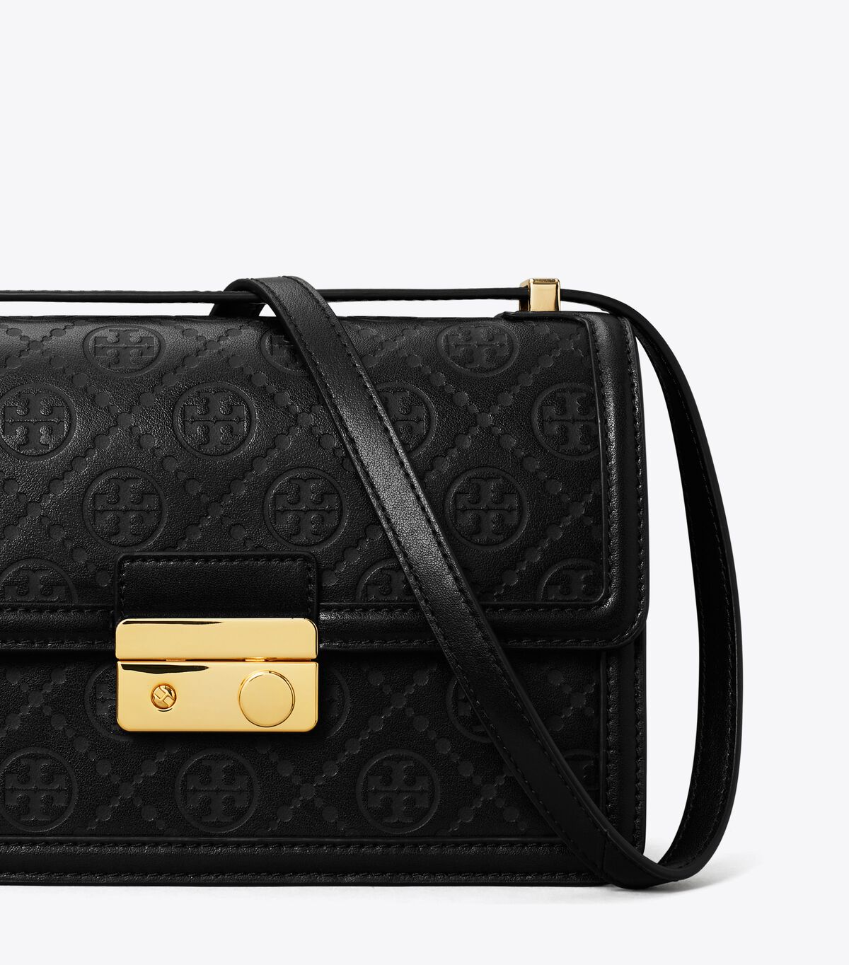 tory burch t monogram leather shoulder bag
