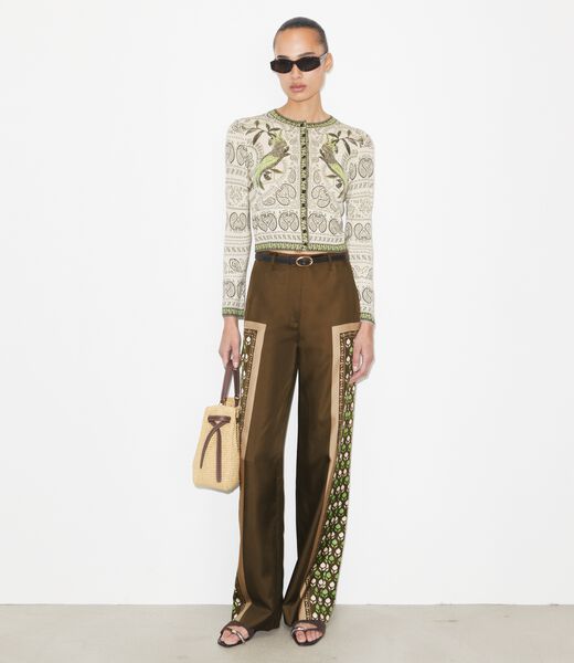 tory burch satin pant