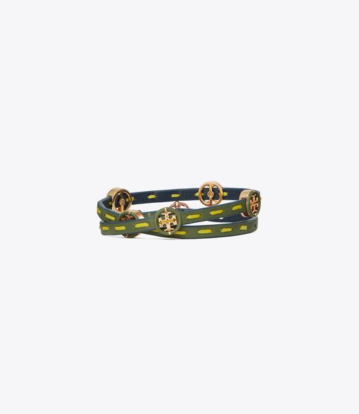 Miller Enamel Double-Wrap Bracelet