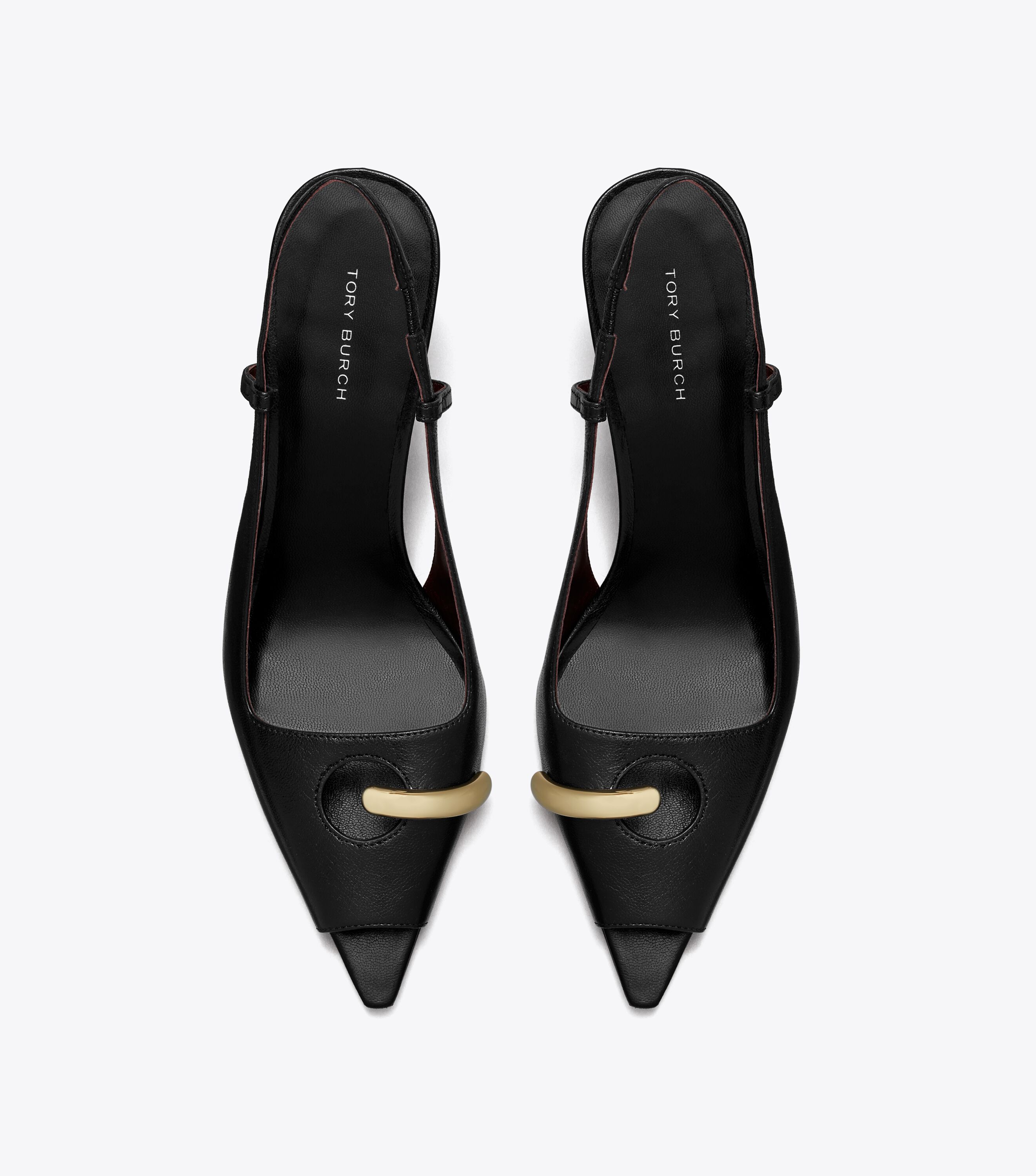 Tory Burch Pierced Peep-Toe Slingback | Tory Burch UAE