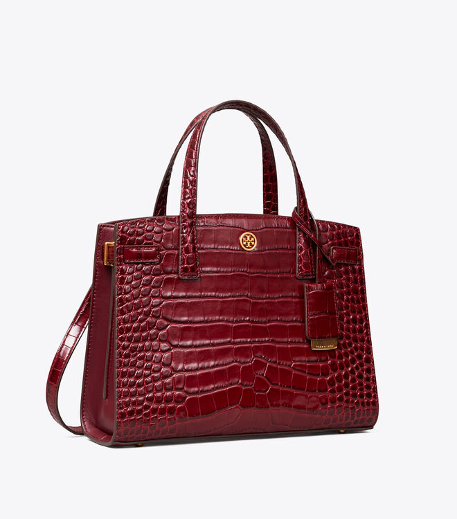 Walker Embossed Small Satchel