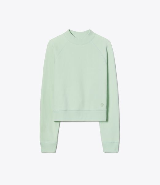 French Terry Shrunken Mockneck Crew