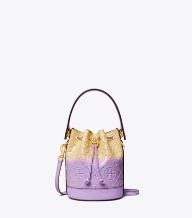 Mini T Monogram Dip-Dye Bucket Bag