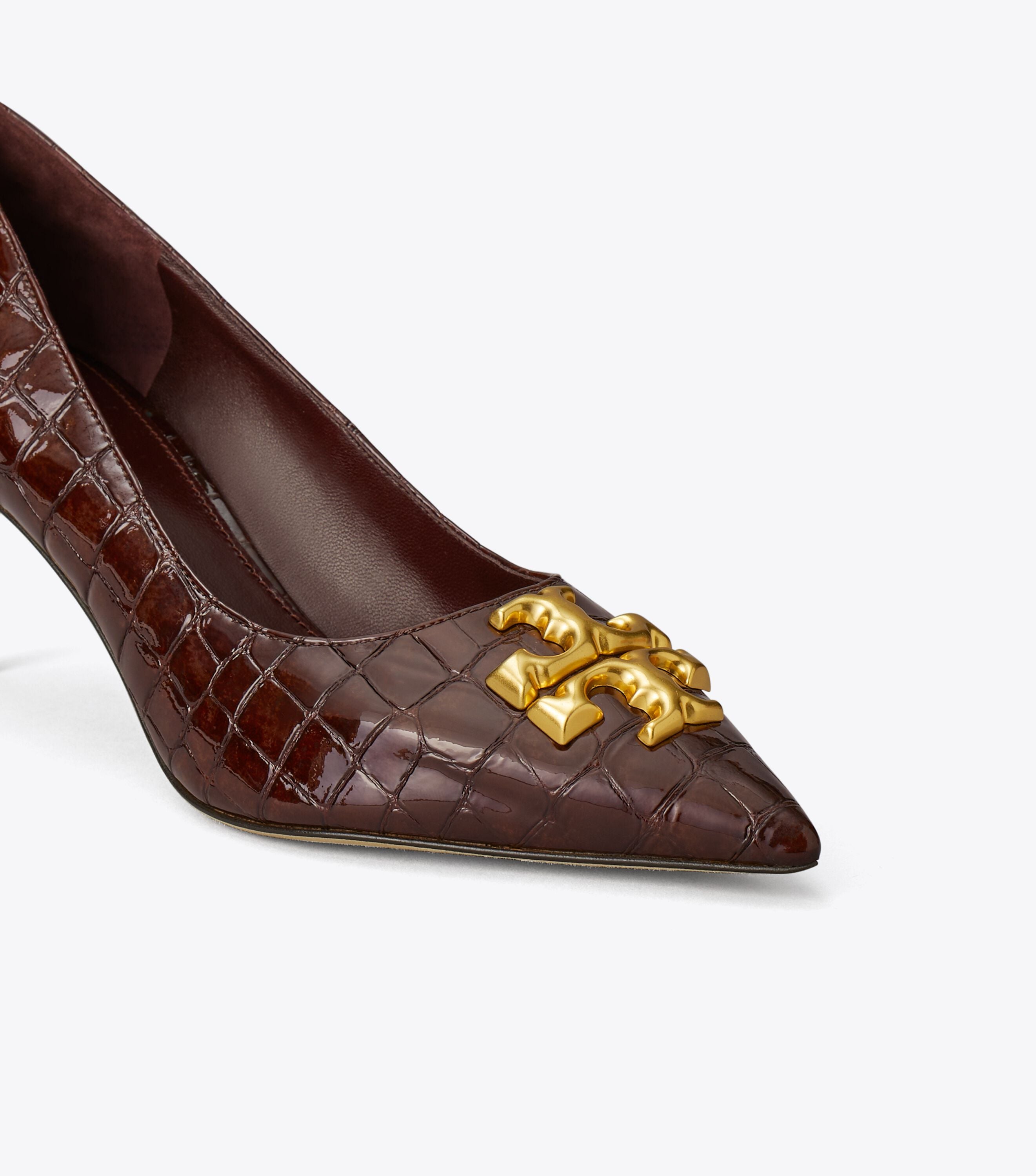 Eleanor Pump, Brown Croc / Gold | Tory Burch UAE