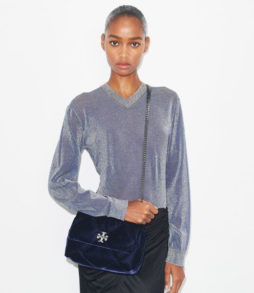 حقيبة كتف كيرا دايموند كوالت فيلفيت بافيه صغيرة tory burch حقيبة كتف كيرا دايموند كوالت فيلفيت بافيه صغيرة