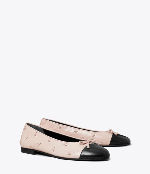 tory burch bunny knot cap toe ballet flat