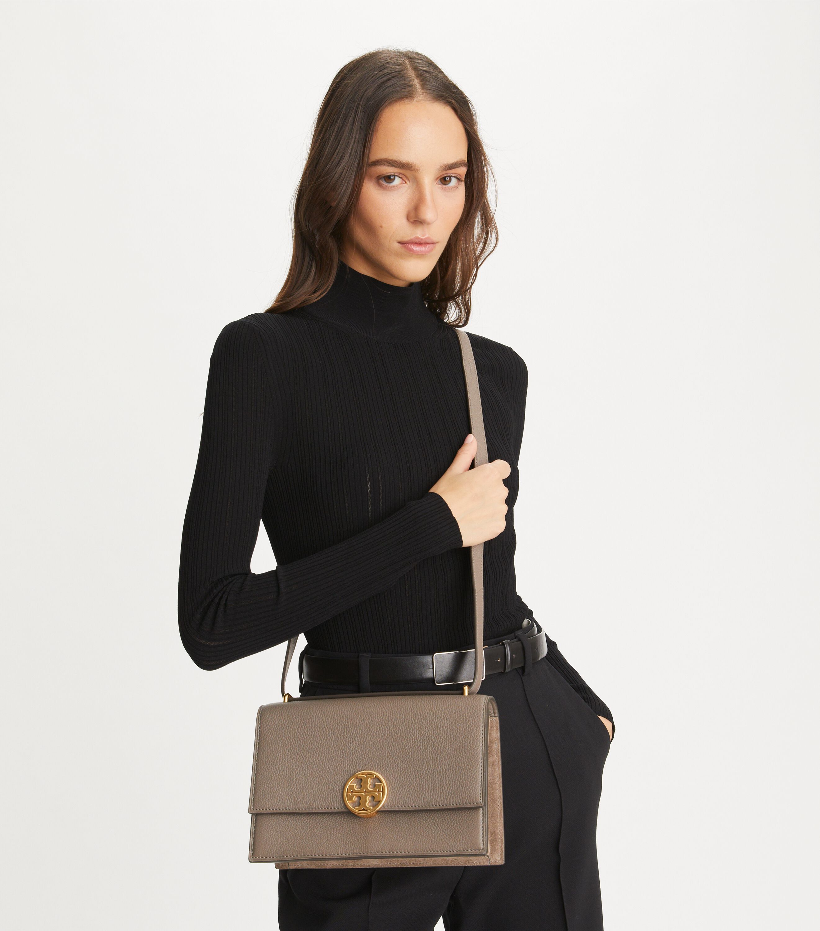 Tory burch miller crossbody black on sale