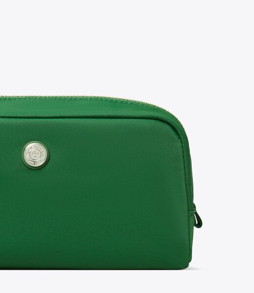 tory burch حقيبة مستحضرات تجميل متوسطة الحجم بتصميم ملتوي