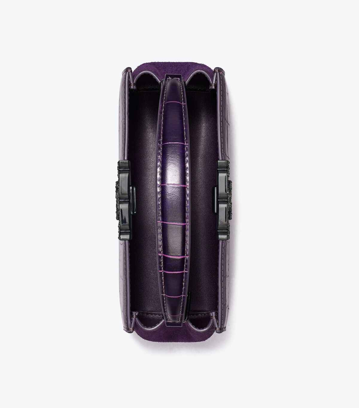 tory burch mini eleanor croc embossed satchel