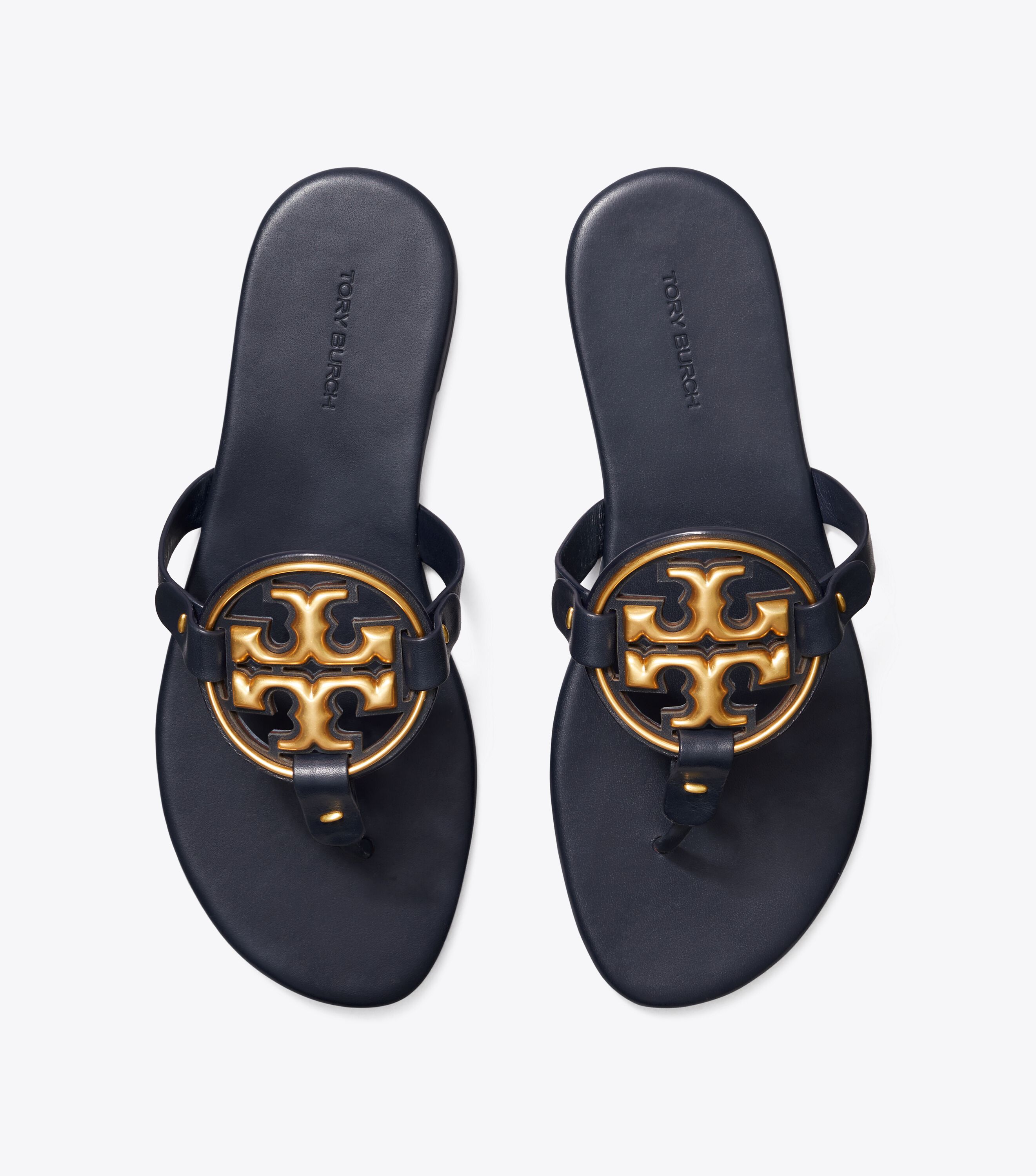 Tory burch miller metal logo sandal cheap