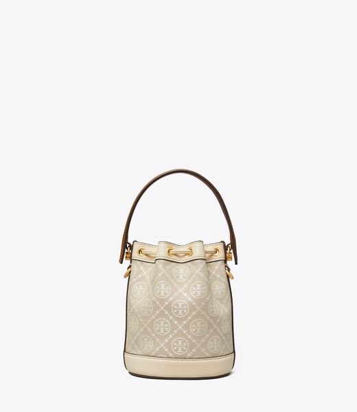 tory burch mini t monogram bucket bag