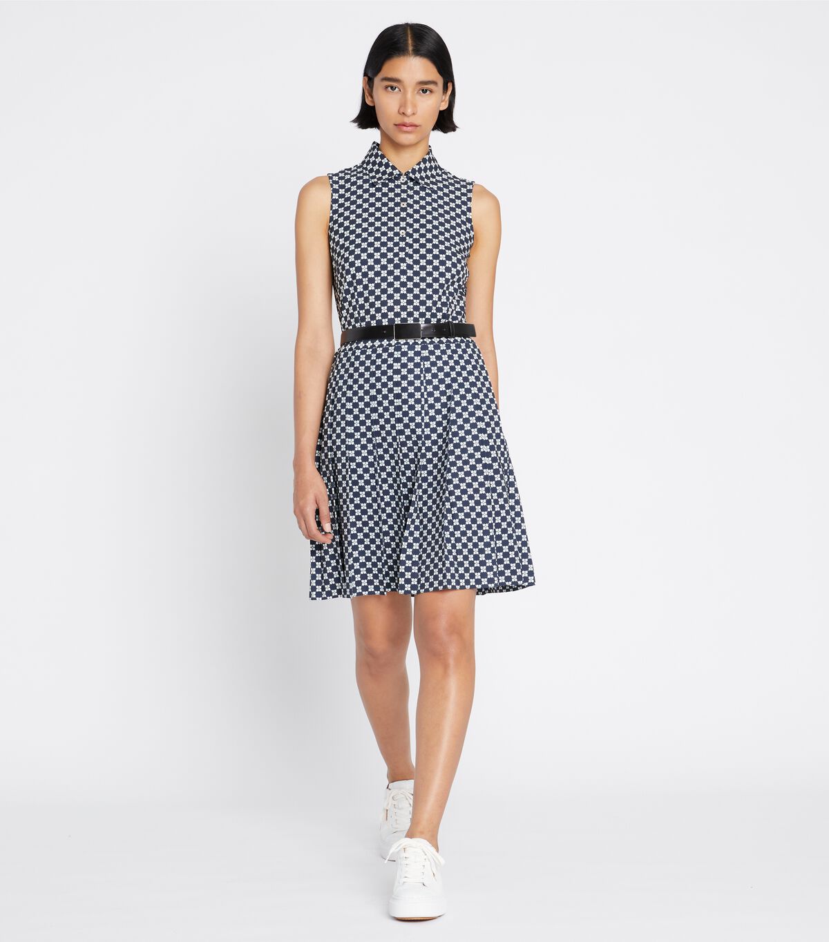 tory burch printed pleated golf dress