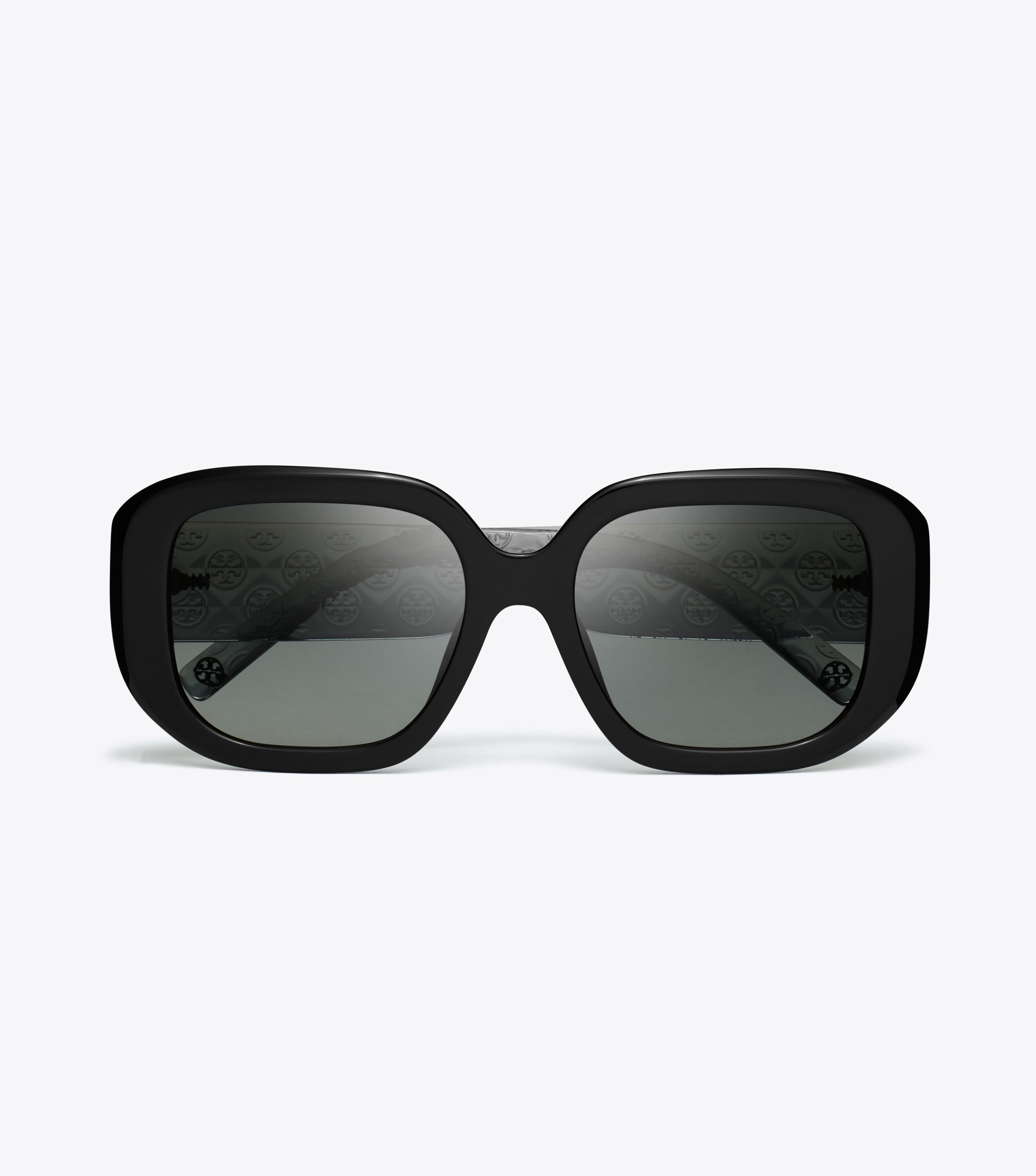 T Monogram Square Sunglasses, Black/Grey Gradient | Tory Burch UAE