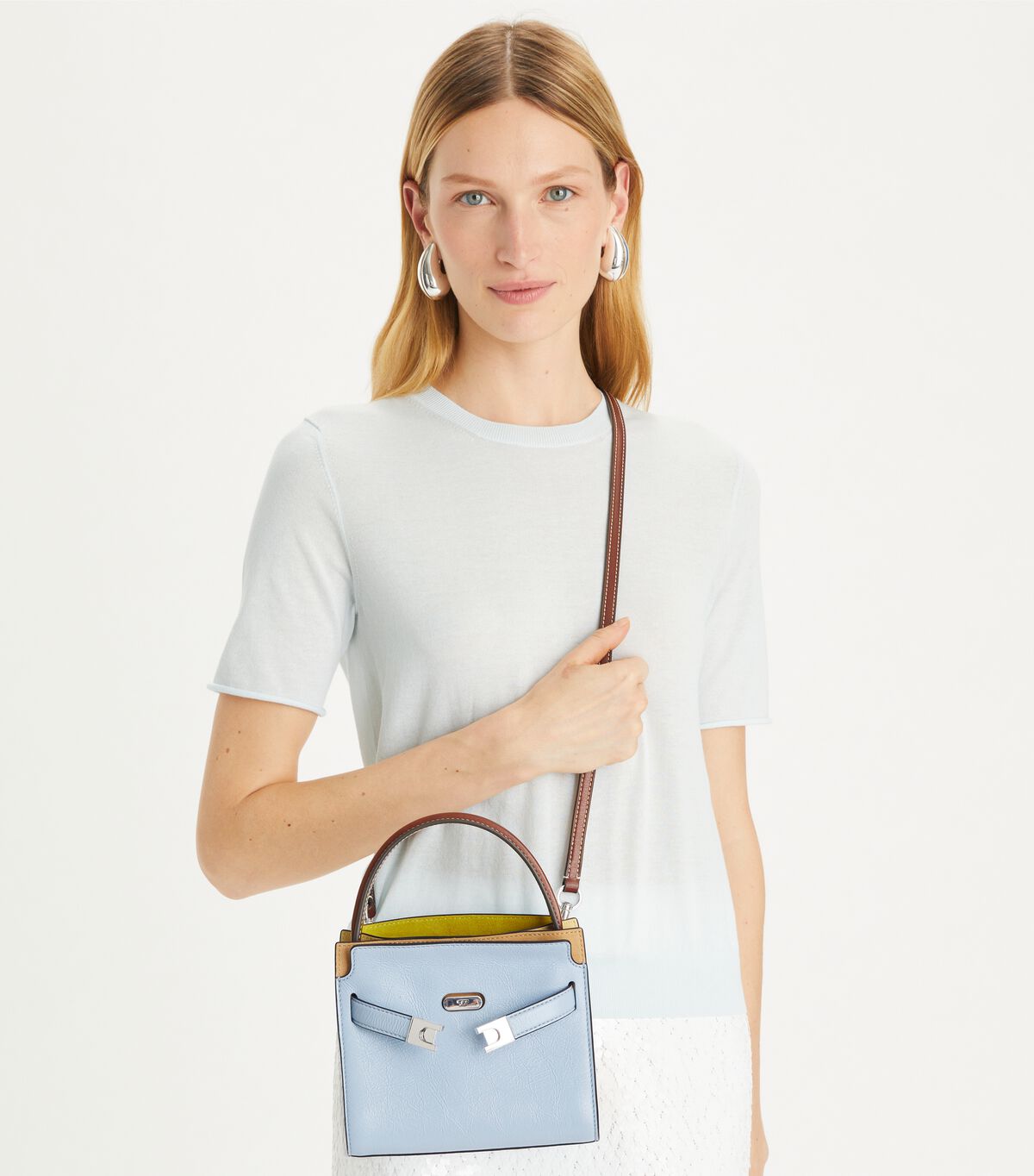 tory burch petite lee radziwill double bag