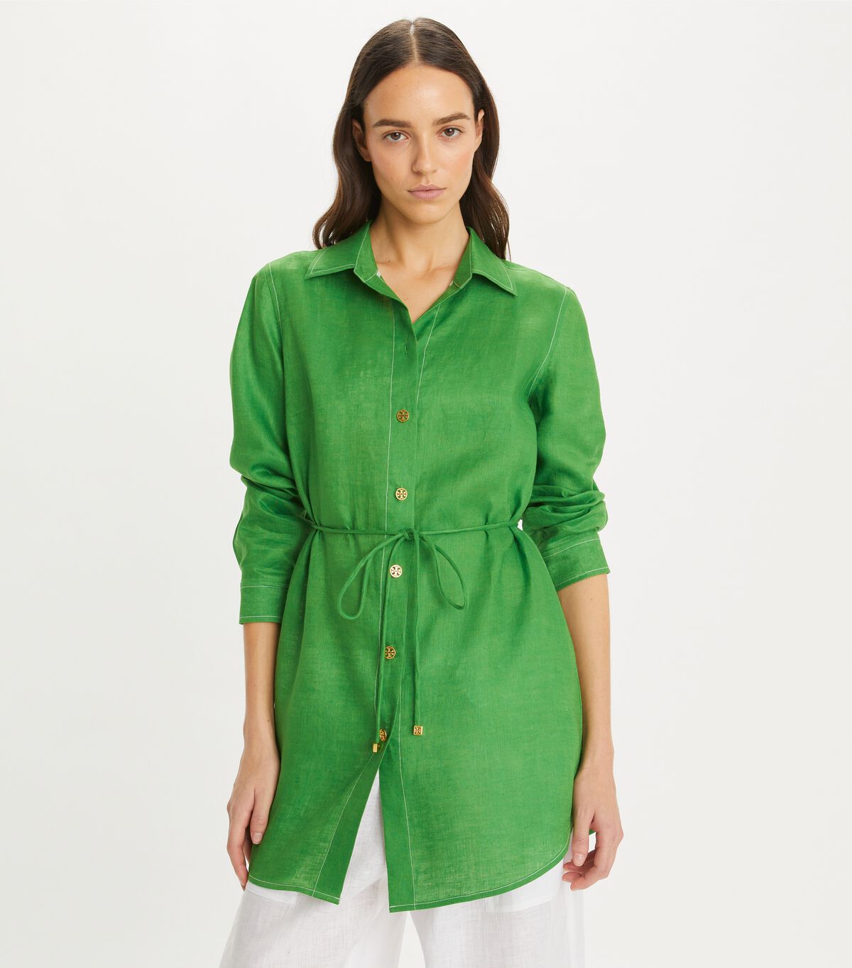 tory burch linen brigitte tunic