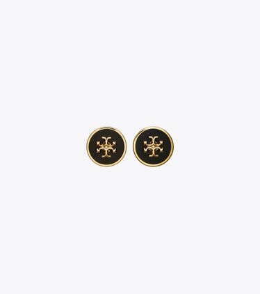 Kira Enamel Circle-Stud Earring