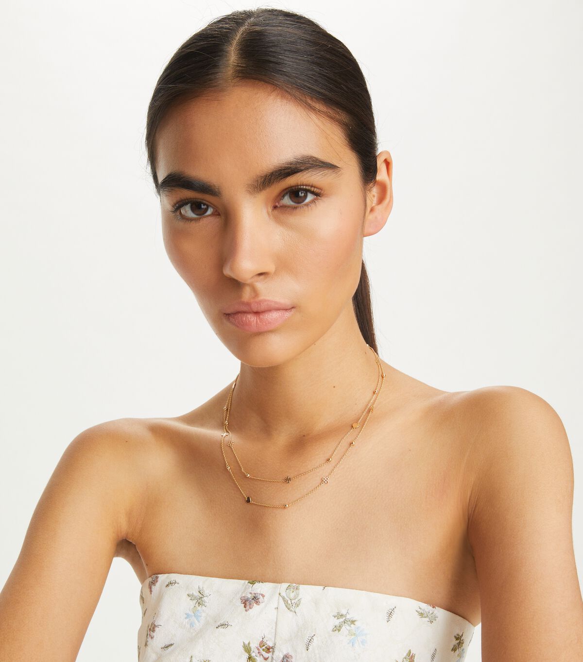 tory burch layered kira necklace