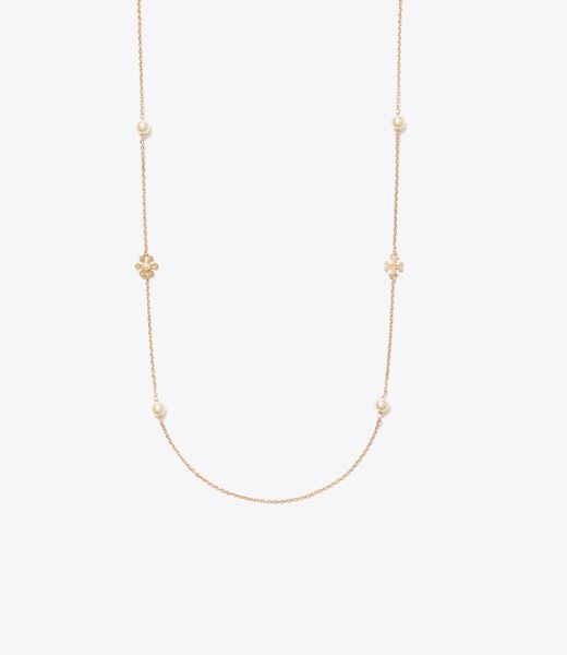 tory burch moondance long flower necklace