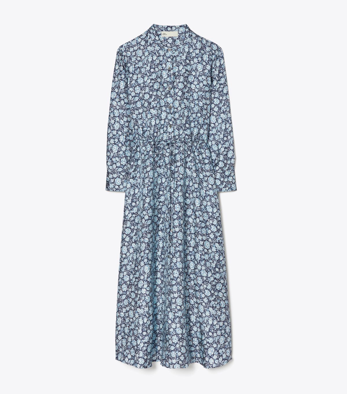 tory burch printed silk shirtdress