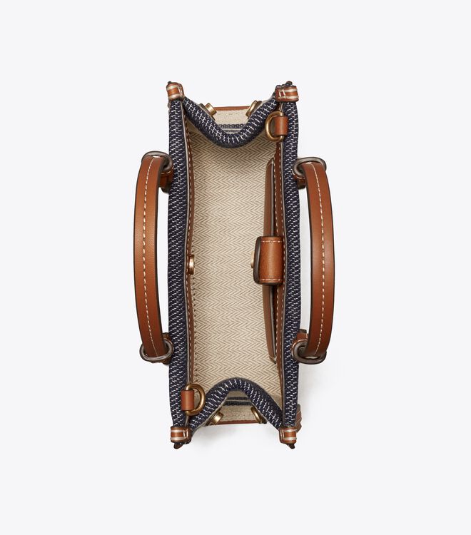 ella stripe jacquard tote bag