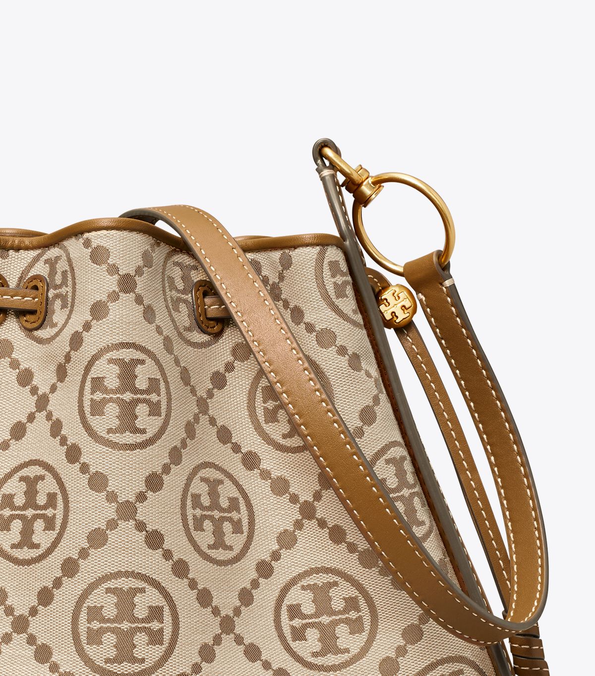 tory burch t monogram jacquard bell bag