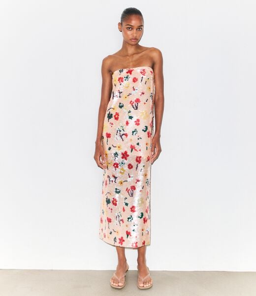 Strapless Sequin Dress tory burch strapless sequin dress