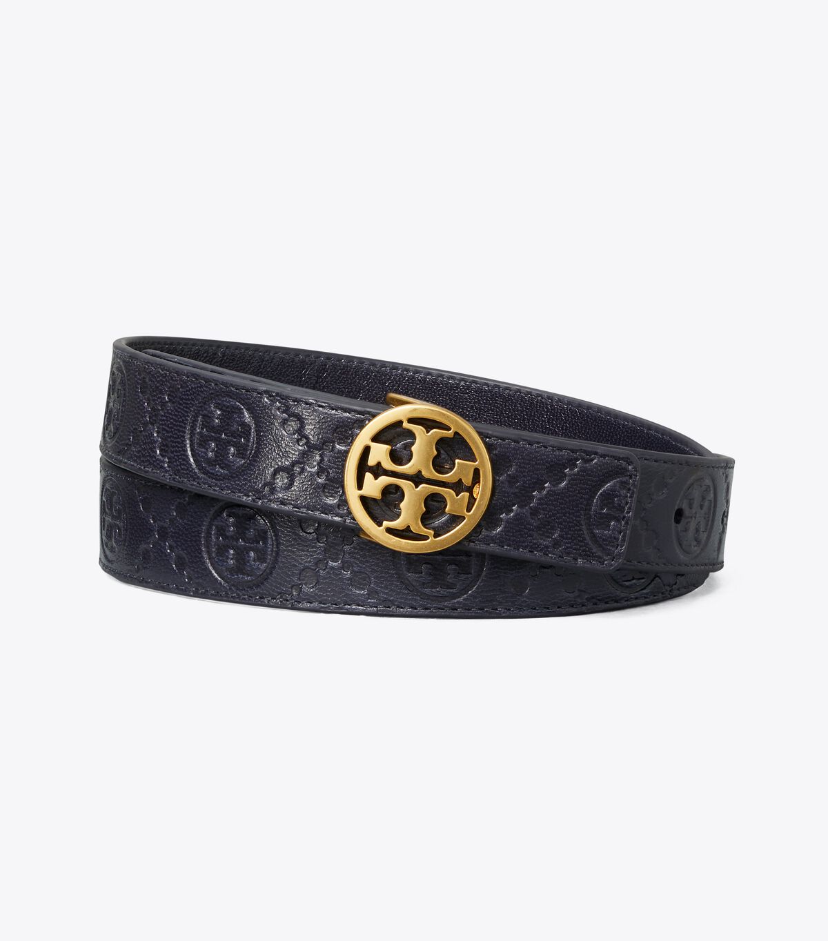 T Monogram Leather Belt