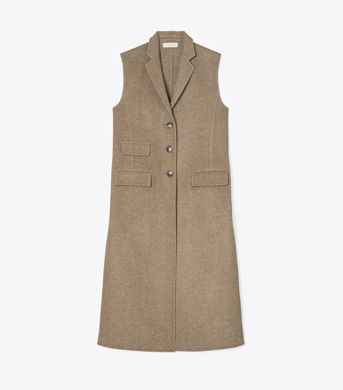 Double-Faced Wool Tailored Vest