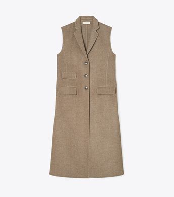 Double-Faced Wool Tailored Vest