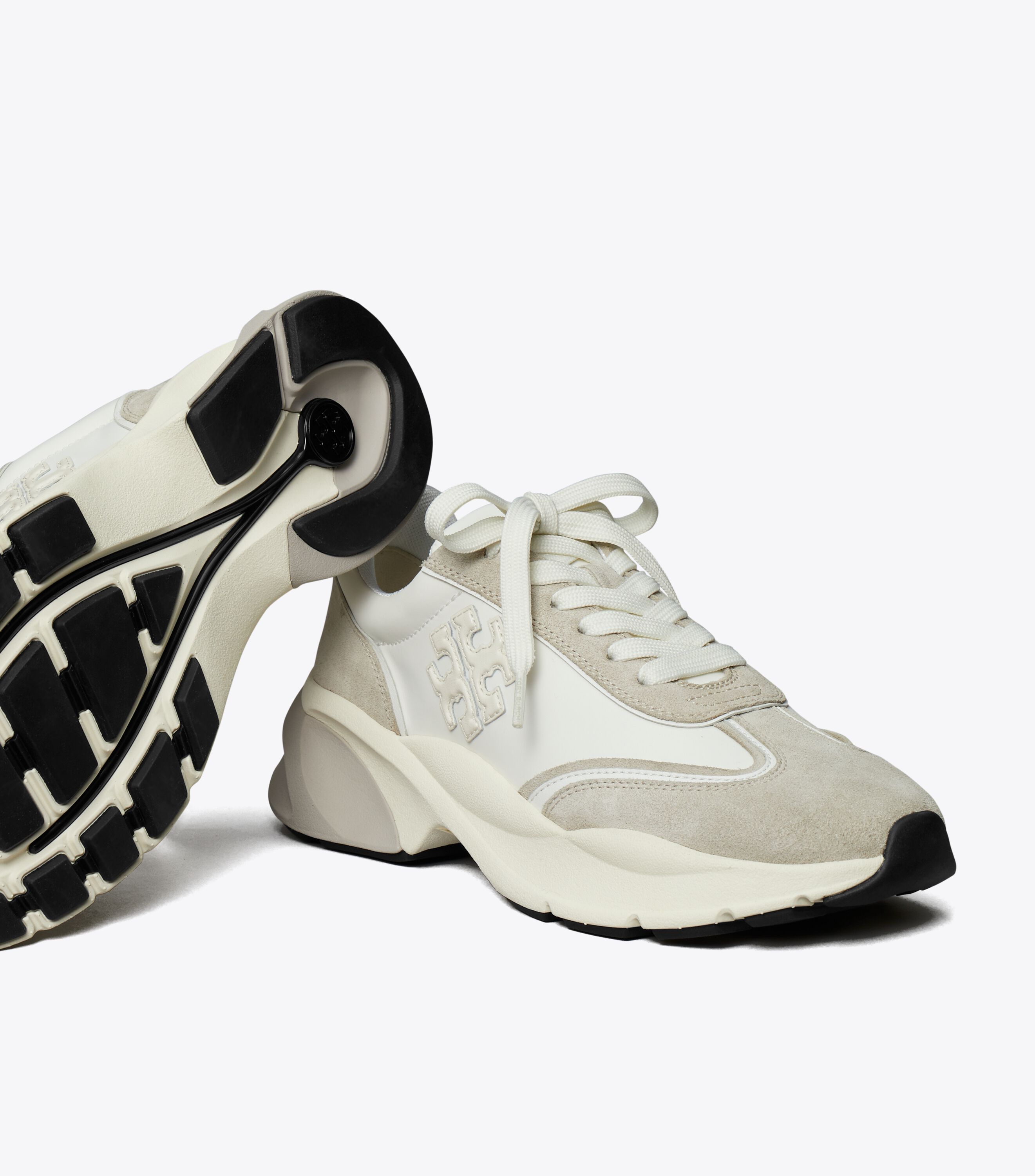 Good Luck Trainer, Bianco / Fossil Stone | Tory Burch UAE