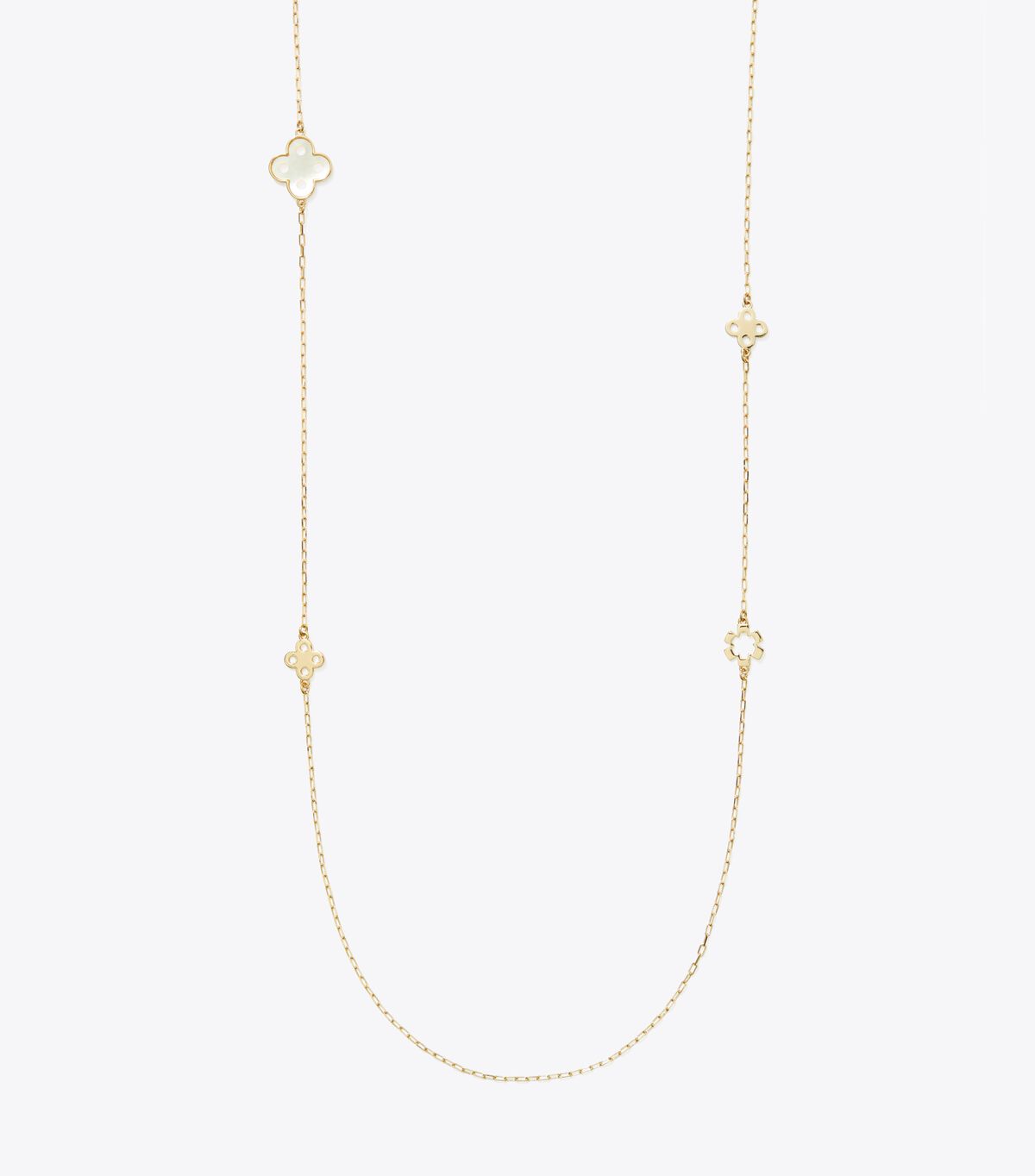 tory burch forget me not long necklace
