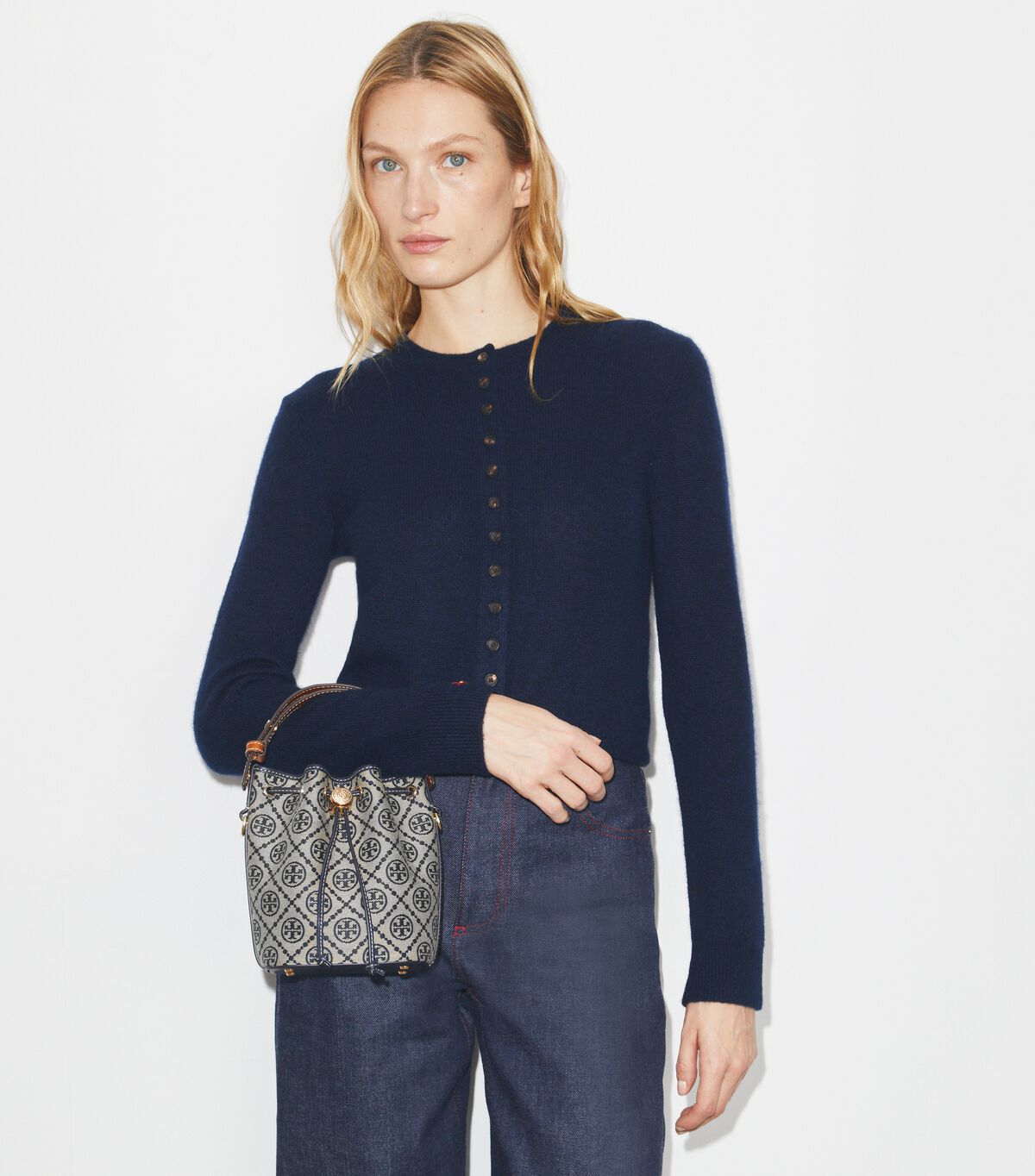 T Monogram Mini Bucket Bag tory burch t monogram mini bucket bag