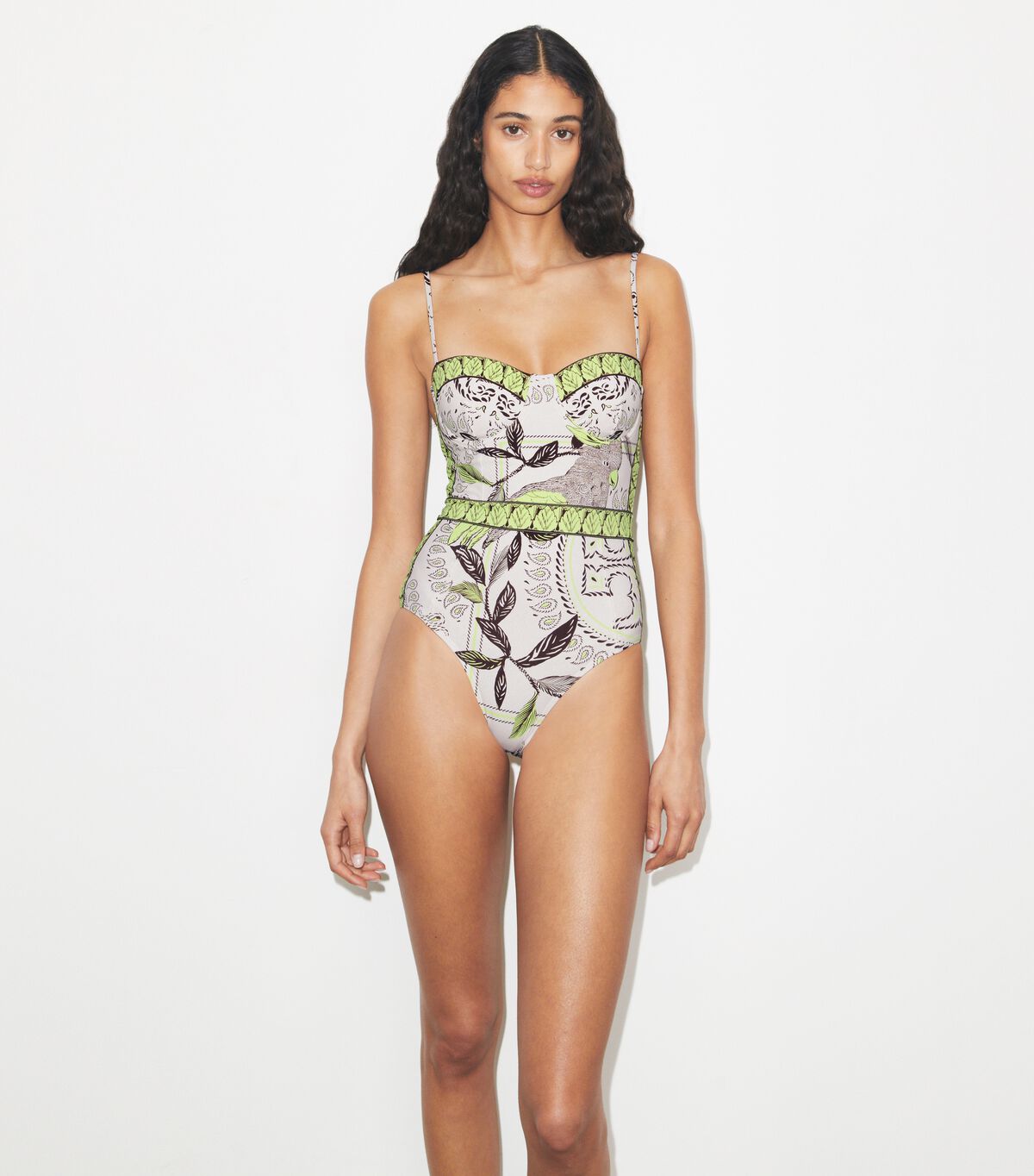 tory burch ملابس سباحة مطبوعة