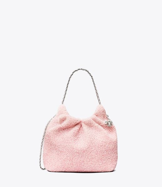 tory burch tb x bonbon mini fleming embellished hobo bag