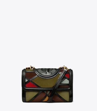 Small Fleming Marquetry Convertible Shoulder Bag